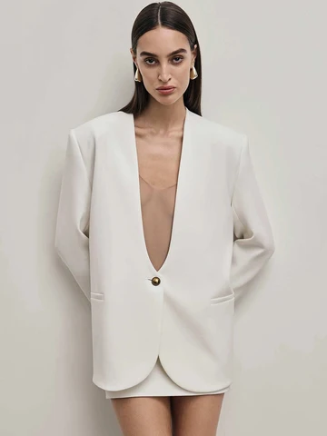 Mozision Женский сексуальный пиджак из полиэстера