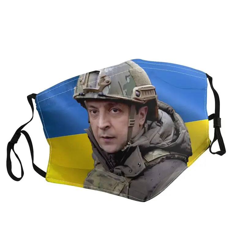 

Ukraine President Volodymyr Zelenskyy Face Mask Unisex Adult Anti Dust Mask Protection Cover Respirator Breathable Mouth Muffle