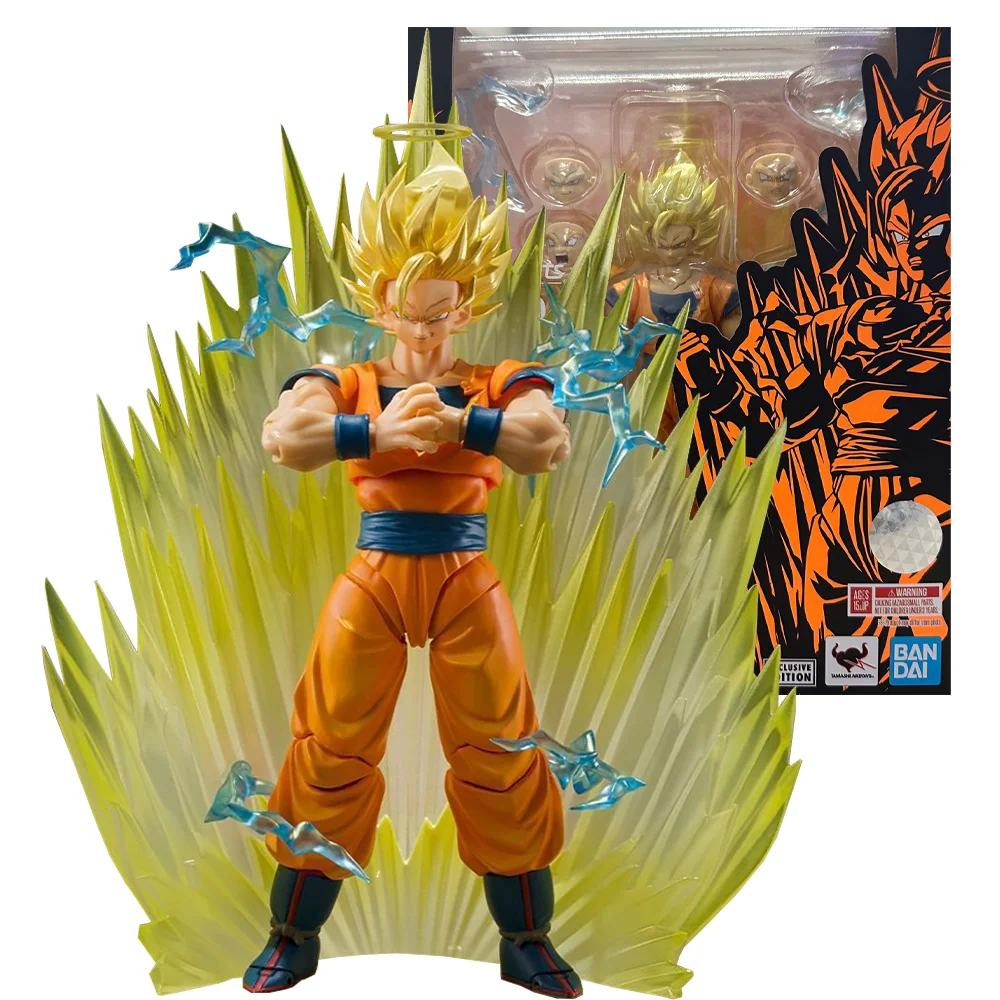 

Набор фигурок Bandai из аниме «Драконий жемчуг», фигурки S.H. Фигурок Super Saiyan 2, Son Goku, Коллекционная модель, аниме экшн-фигурки, игрушки