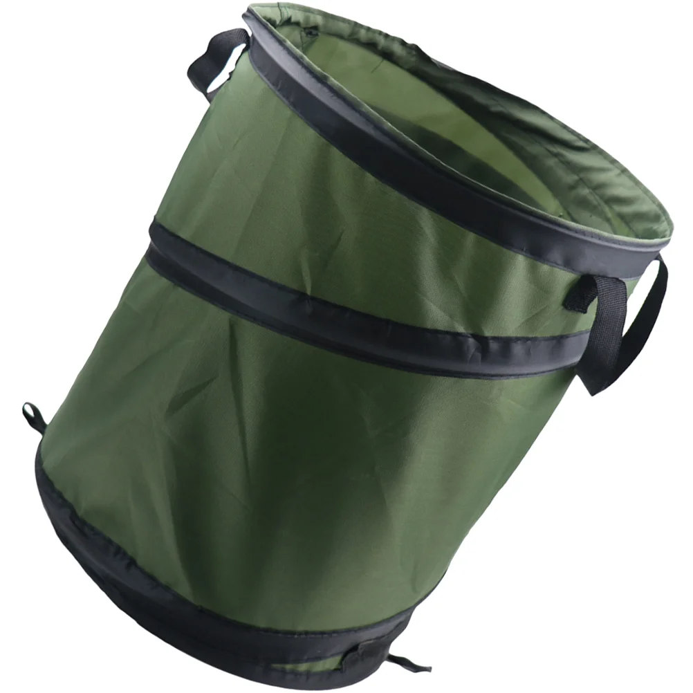 

Trash Can Bin Garbage Lawn Portable Camping Recycle Collapsible Outdoor Yard Waste Leaf Car Outside Cans Reusable Storage Holder