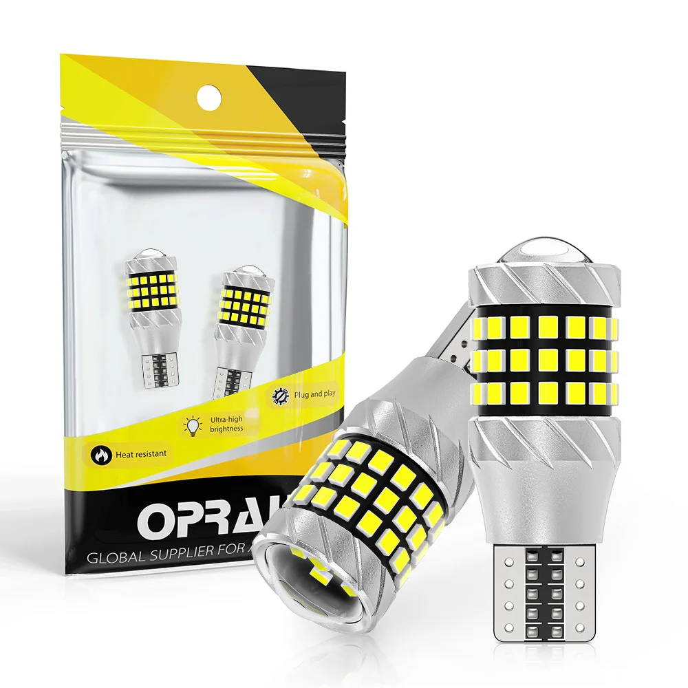 Oprah 2x T15 W16W Светодиодный автомобильный фонарь Canbus высокой мощности 57SMD 2016