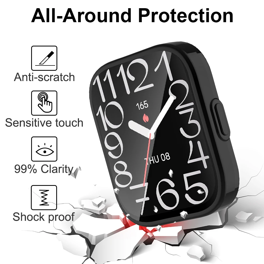 Фото Чехол из ТПУ для Amazfit Bip 5 Unity, мягкая защитная пленка для экрана смарт-часов, универсальный защитный чехол-бампер для Amazfit Bip 5 Unity №4