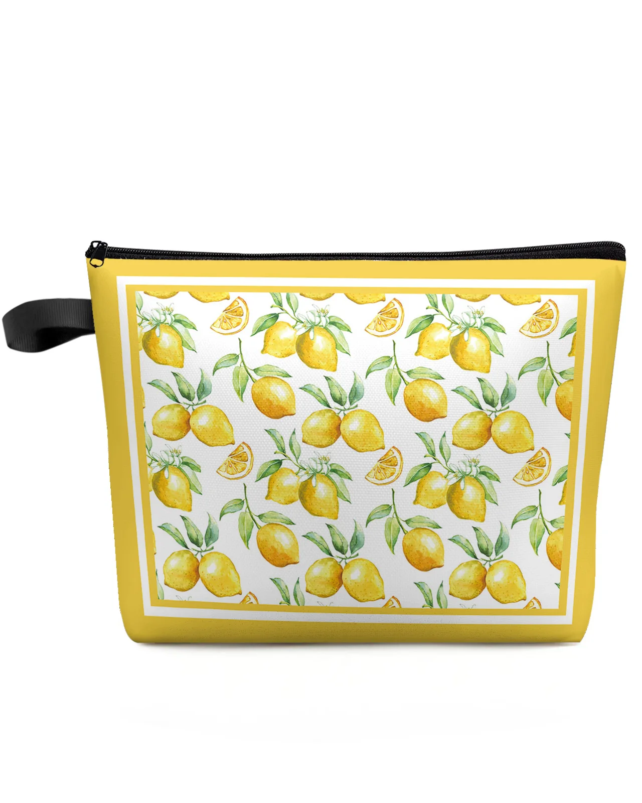 

Watercolor Lemon Fruit Makeup Bag Pouch Travel Essentials Lady Women Cosmetic Bags Toilet Organizer Kids Storage Pencil Case