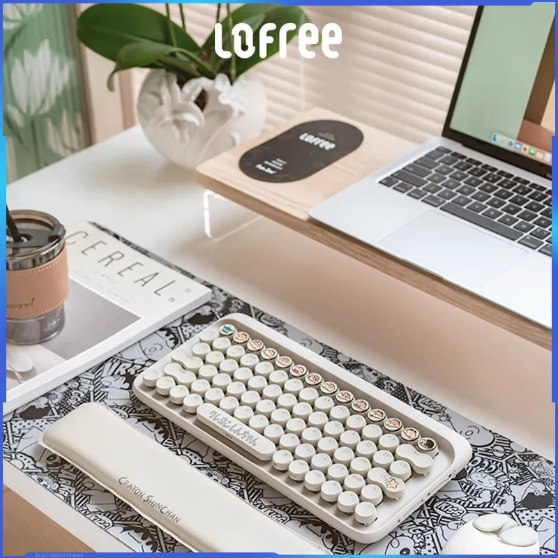 

Lofree Eh112s Dot Mechanical Keyboard 79 Key Crayons Wireless Bluetooth Girl Laptop Tablet Electronic Sports Games Office Gift