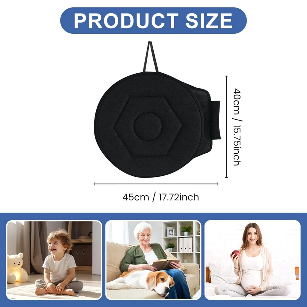 2 шт. 360 ° Вращающаяся подушка сиденья для автомобиля 15 7 дюйма вращающееся сиденье