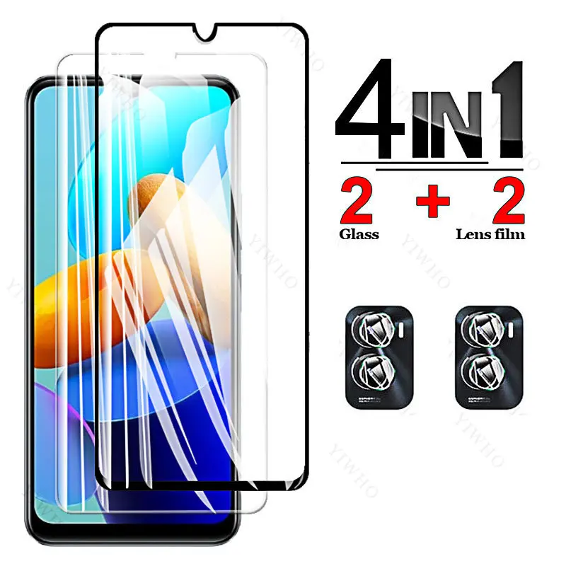 Фото Защитная пленка для Vivo Y35 5G, пленка для экрана Vivo Y30, Y31, Y31s, Y32, Y33, Y33s, Y35, закаленное стекло для объектива камеры, черное стекло HD №1