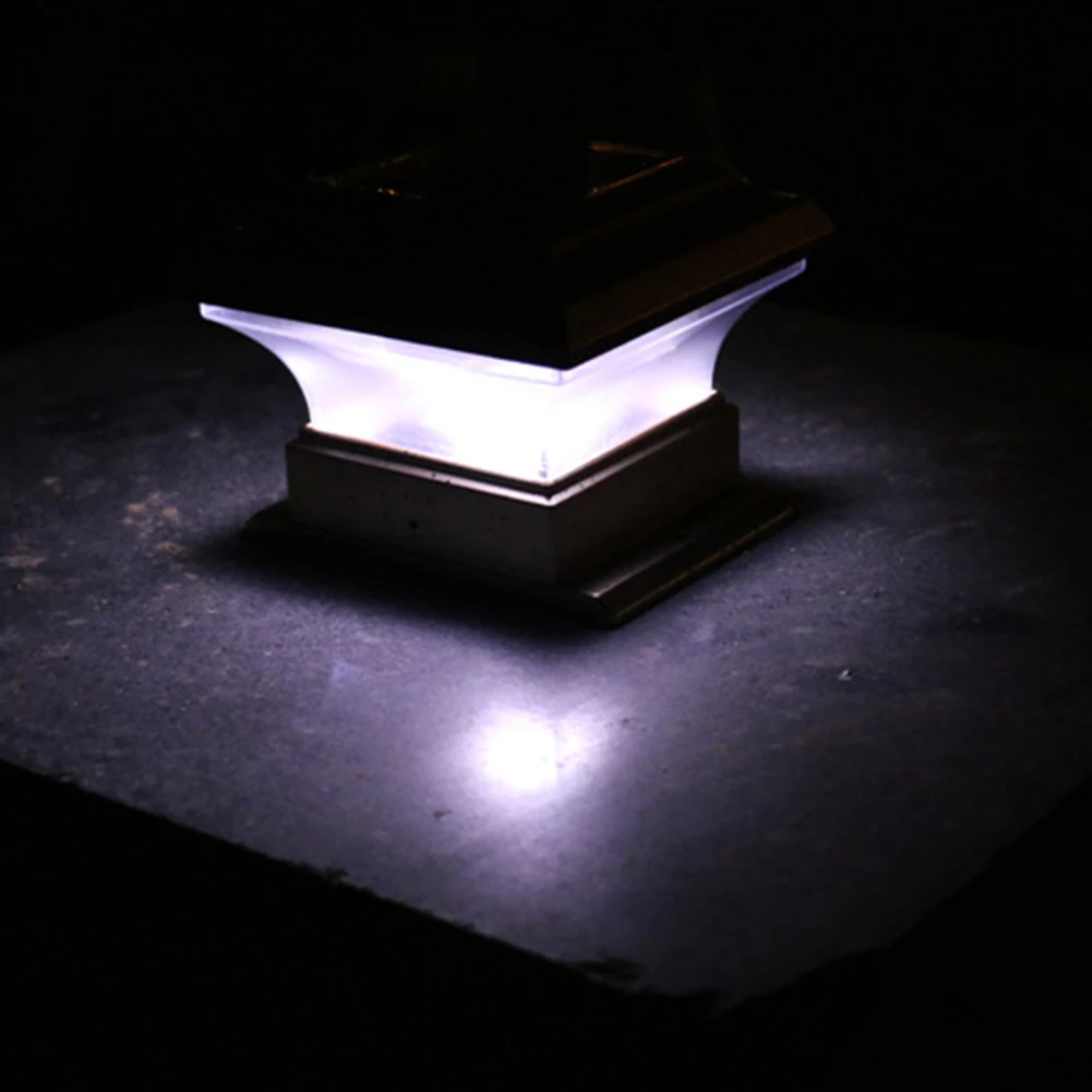 

LED Solar Column Headlight Solar Powered Pillar Lamp Outdoor Waterproof Light for Villa Courtyard Landscape Garden Decor