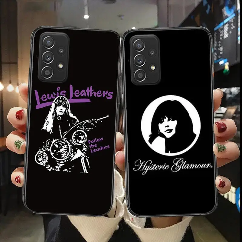 

Japan Fashion Brand Hysteric Glamour Girl Tags Mirror for Samsung Galaxy A51 A50 A52 5G A20E A60 A20S A71 A40 A40S Phone case