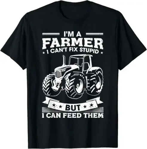 НОВЫЙ! Футболка с забавным сельскохозяйственным трактором Я фермерский подарок