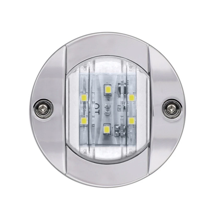 

12V Round 6 LEDs Front Rear Side Indicator Marker Light Turn Signal Light for Truck Trailer Yacht Cruise Ship Caravan Boat