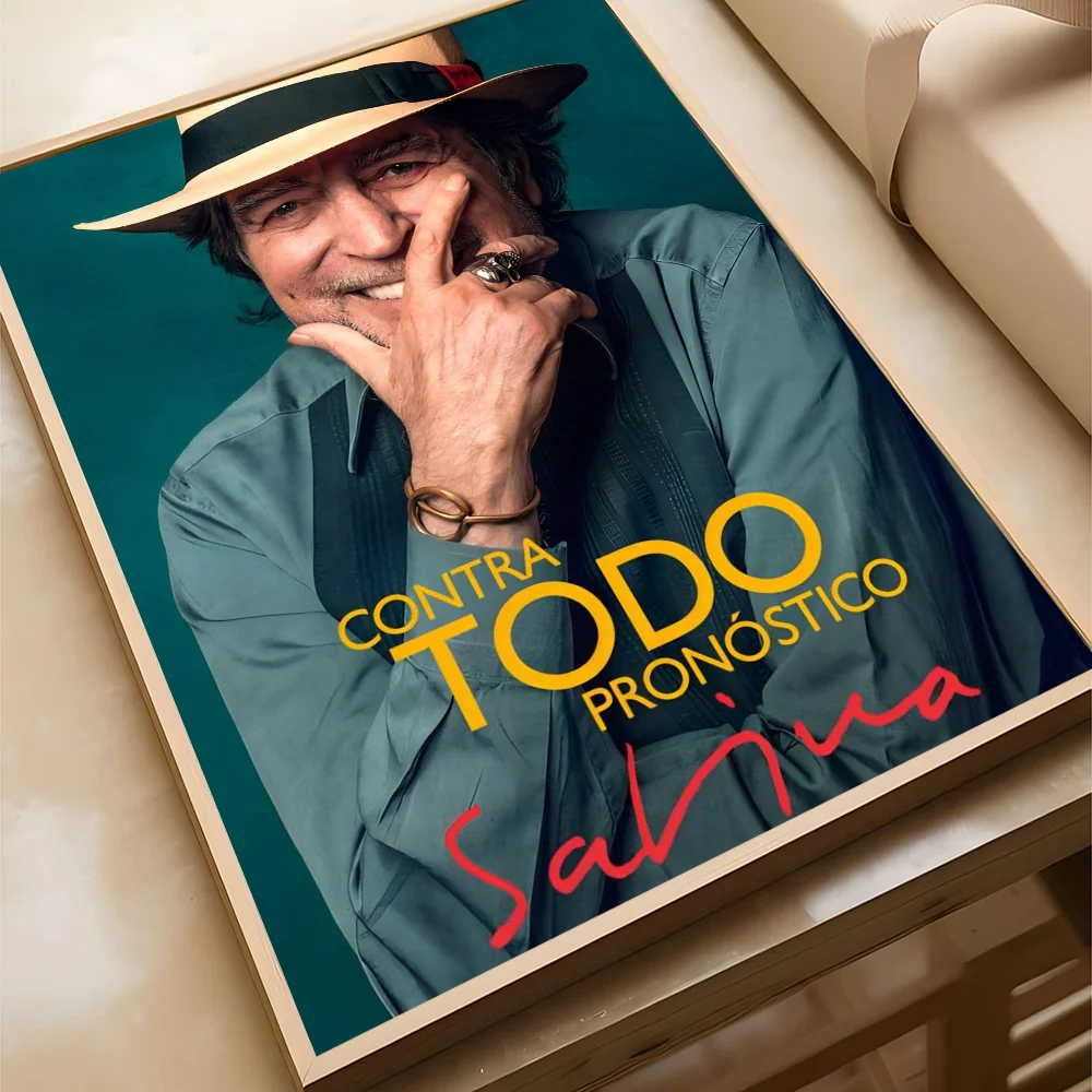 Joaquin Sabina Musician Whitepaper Poster Waterproof Paper Sticker Coffee House Bar Aesthetic Art Wall Painting