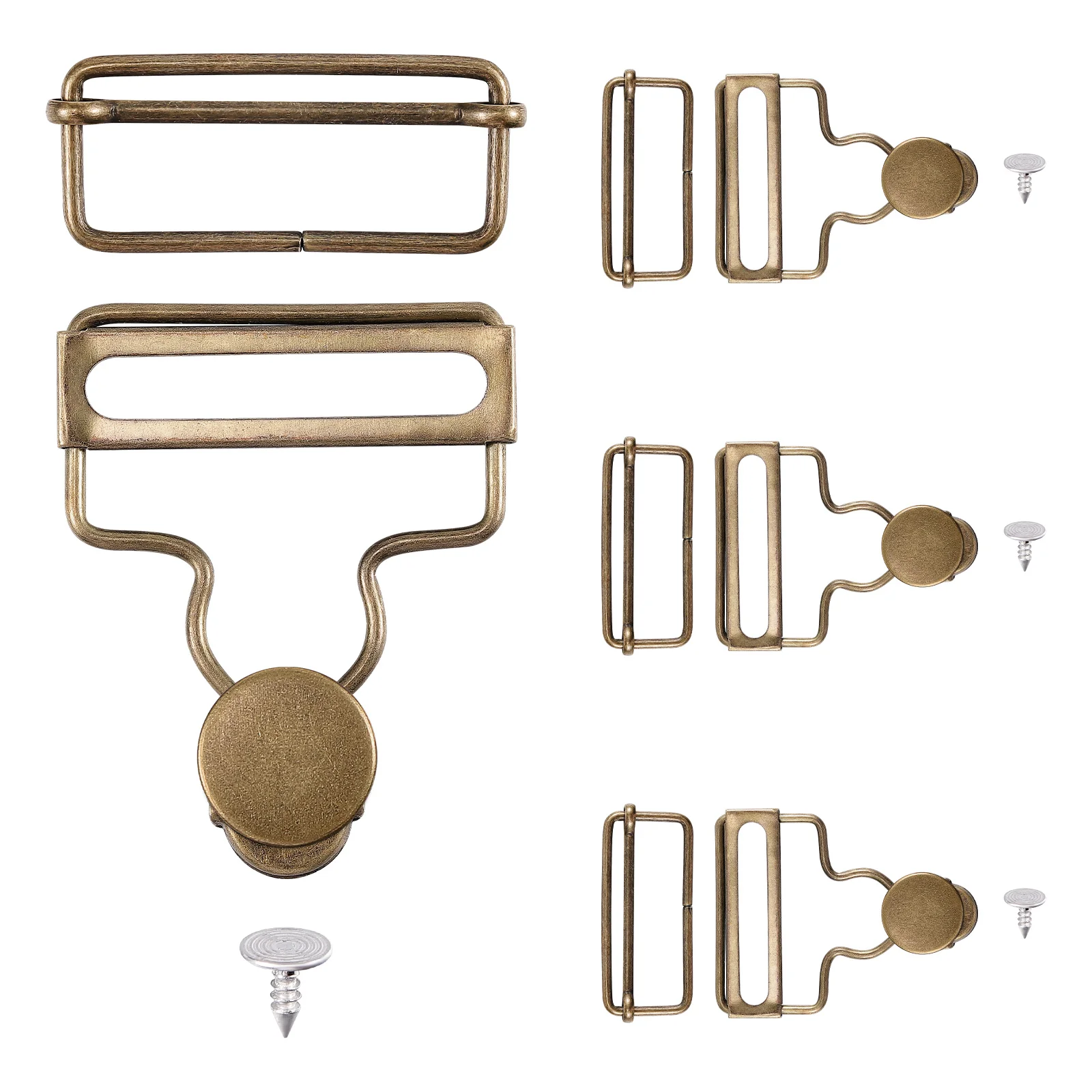 

Replacement Overall Buckles Metal Hooks Clips Suspender Overalls Sewbuttons Clasp Bucklebutton Strap Tri Glide Tension Locks