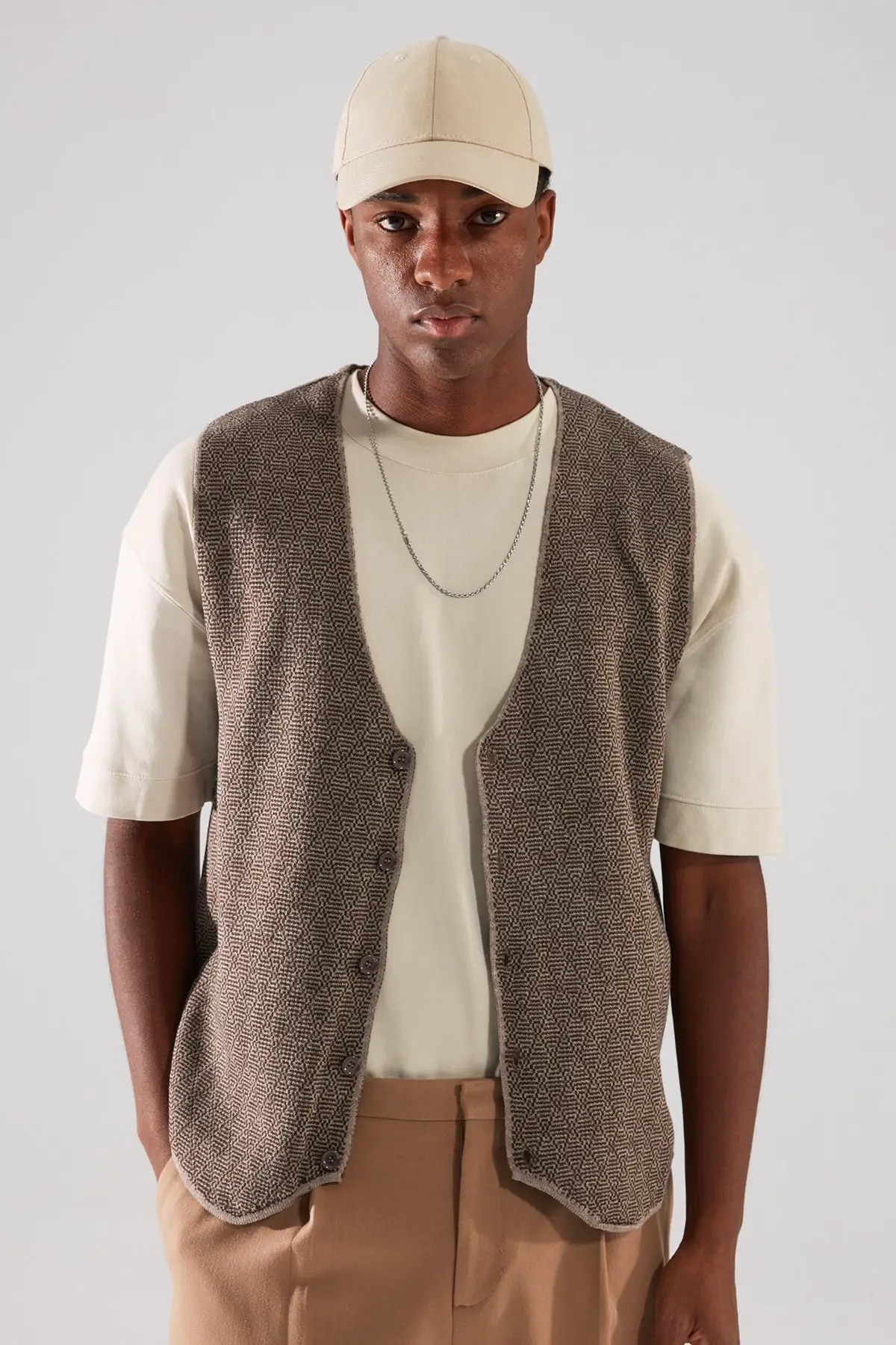 

Men's Slim Fit Knitwear vest TMNAW20MG0013