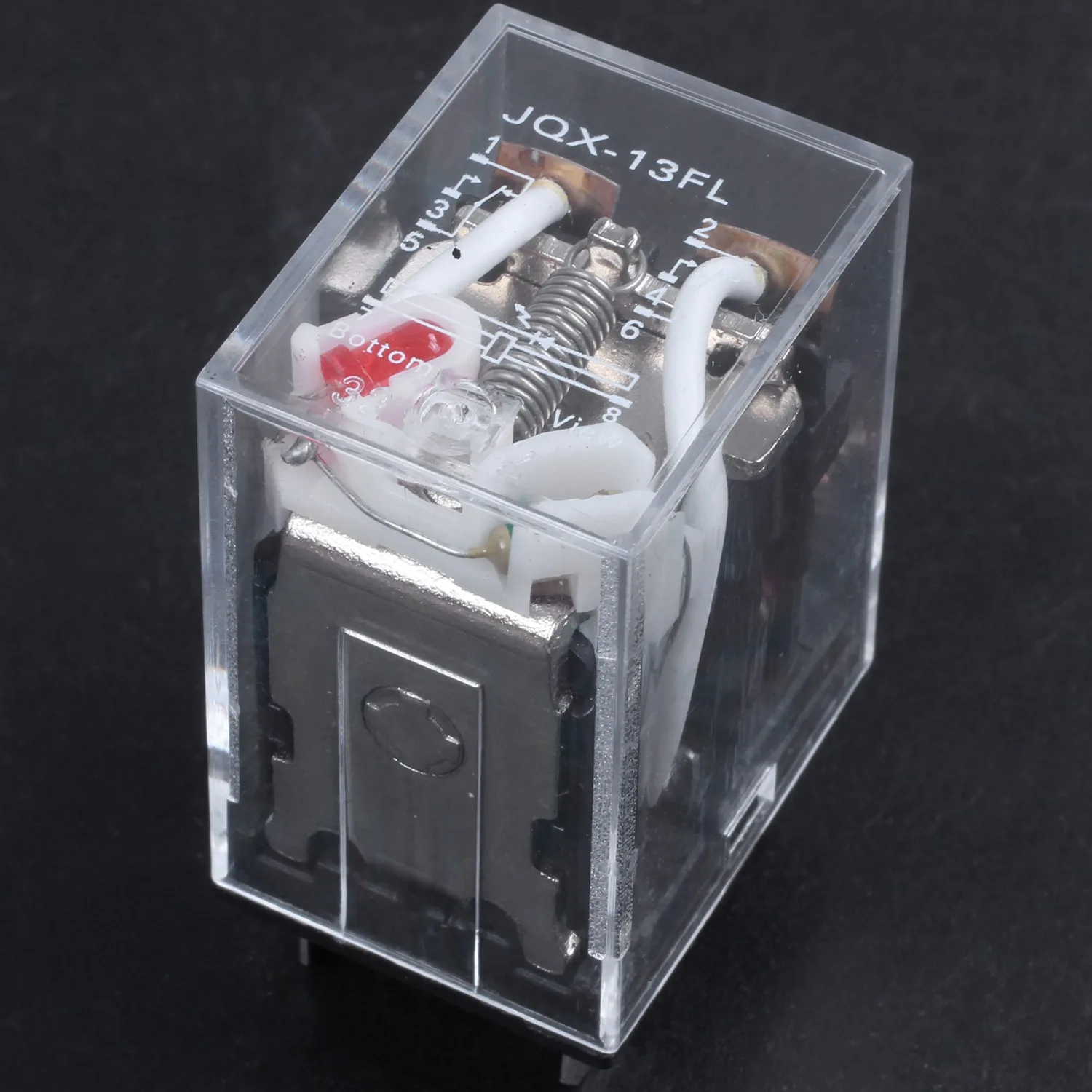 JQX-13F LY2 AC 24V Катушка 8-Pin DPDT Red светодиодный электромагнитное реле