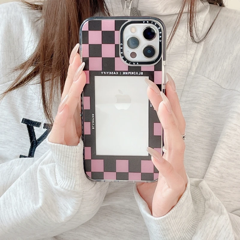 

Korean Retro Simple Window Art Transparent Phone Case For iPhone 13 12 11 Pro Xs Max X Xr 7 8 Puls SE 2 Soft Silicone Cover