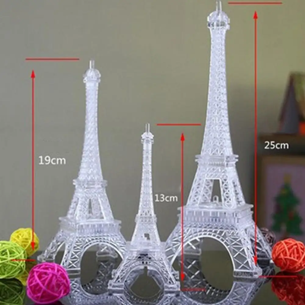

Colorful Romantic Eiffel Tower LED Night Light Desk Wedding Bedroom Decorate Lamp Child Gift Hot Sale