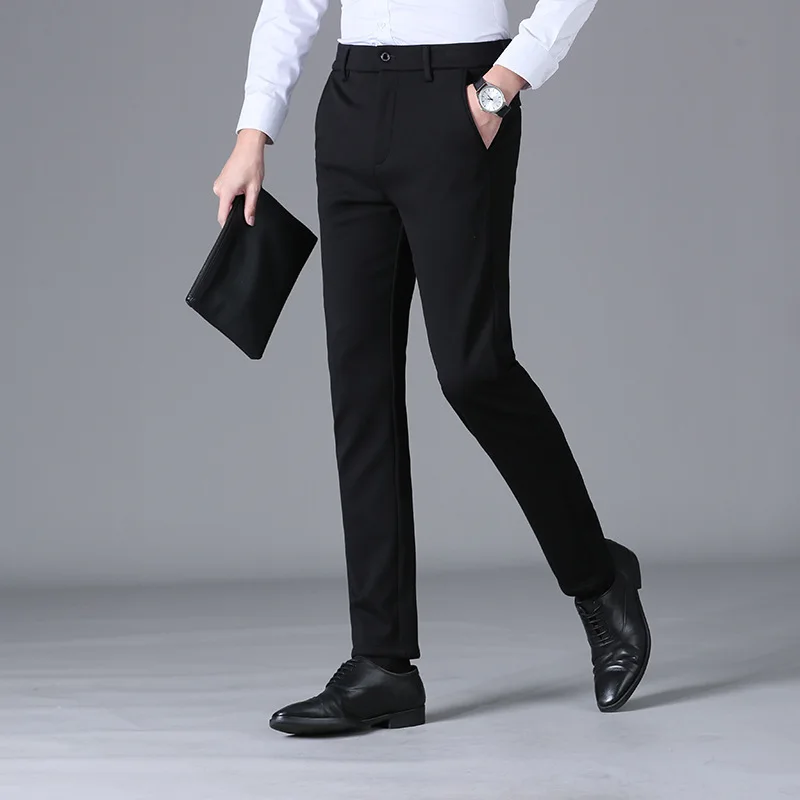 

2021 Fashion Casual Men's Zippered Pockets Pants High Quality Trousers Men