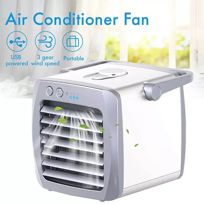 

Портативный мини-кондиционер NEW2023, многофункциональный увлажнитель-очиститель для дома и офиса, тихий, маленький Кондиционер