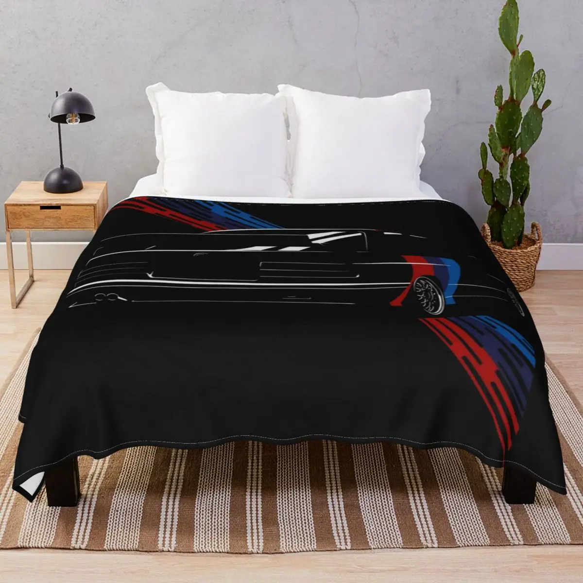 

The Touring Meister Blankets Fleece All Season Lightweight Thin Unisex Throw Blanket for Bedding Home Couch Travel Cinema