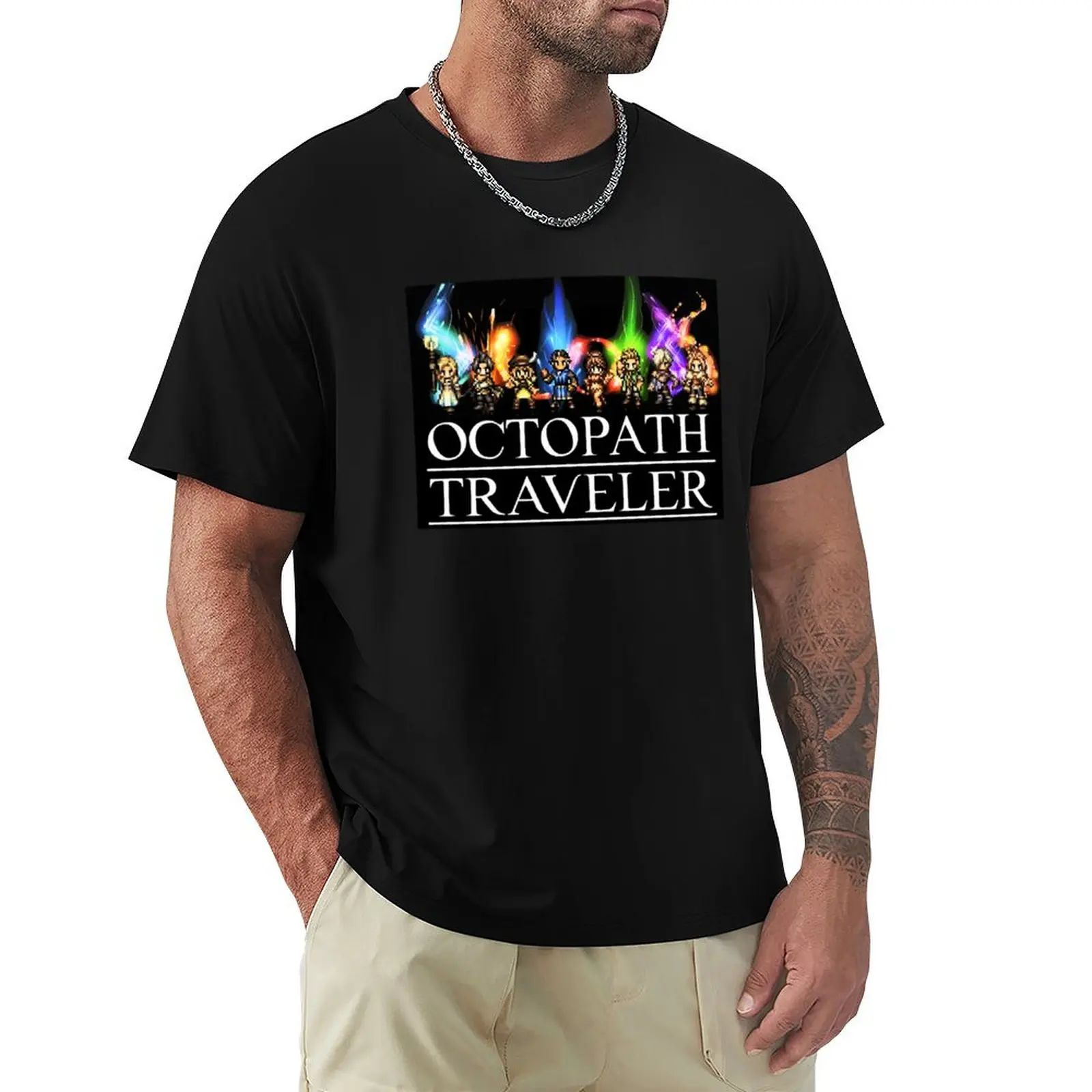 Фото Футболка Octopath Traveler с принтом в стиле стритвир №1