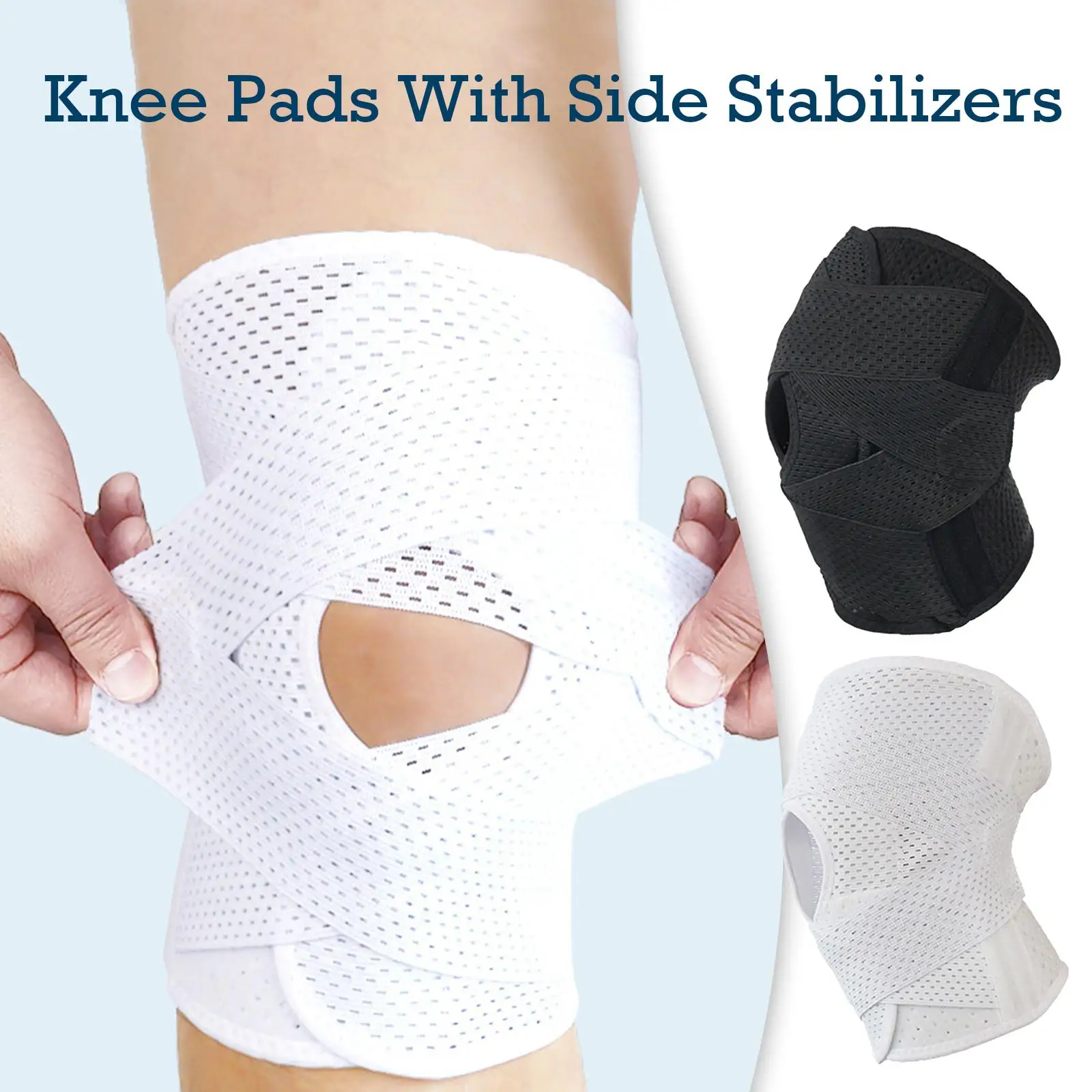 

Knee Pads With Side Stabilizers For Meniscal Tear Knee Pain ACL MCL Arthritis Injuries Recovery Breathable Knee Support Too Q8I0