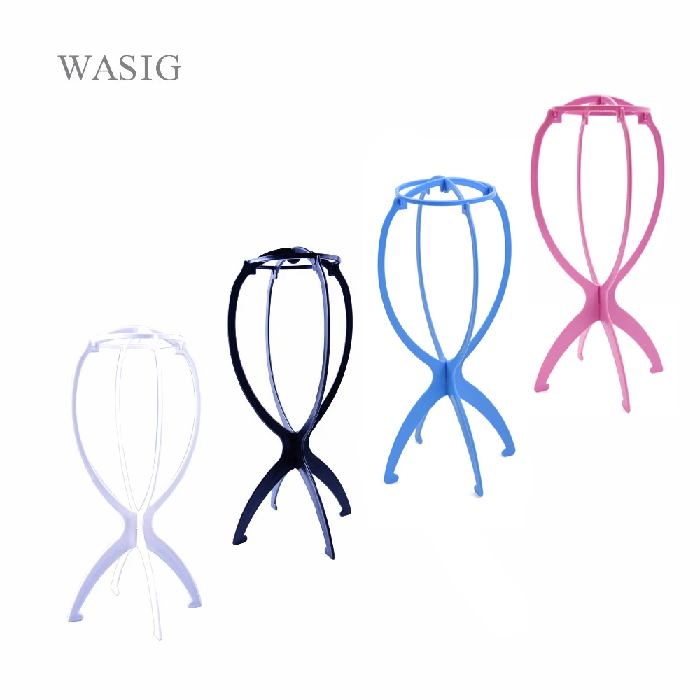 

1PC Ajustable Wig Stands Plastic Hat Display Wig Head Holders 17x34Cm Mannequin Head/Stand Portable Folding Wig Stand