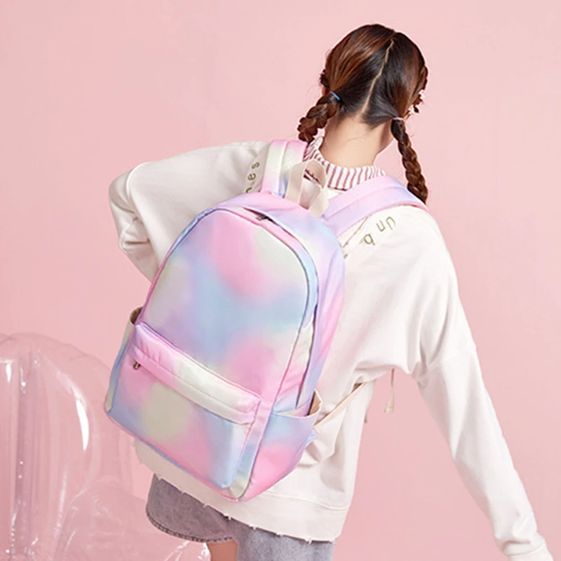 

Cute Backpack with Lunch Tote Pencil Bag School Bag for Teenagers Youth Student Casual Rainbow Daypack Drop Shipping