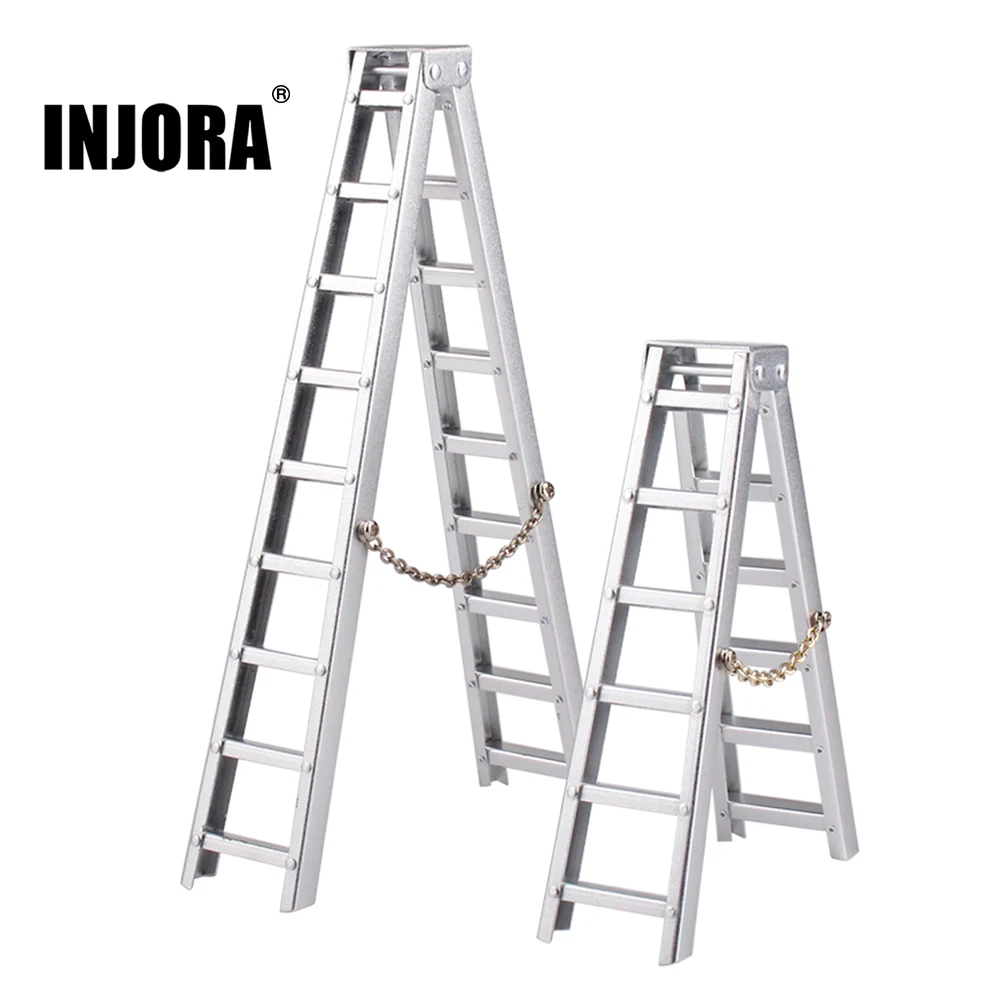 

INJORA 100MM 150MM Aluminum Mini Ladder for 1:10 RC Rock Crawler Axial SCX10 90046 TRX-4 Decoration Parts