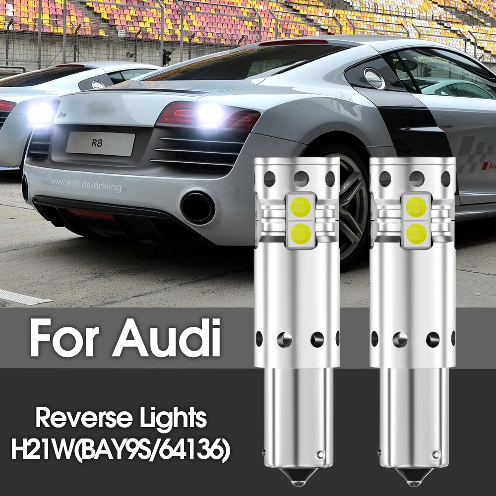 Фонарь заднего хода H21W BAY9S 64136 Canbus без ошибок для Audi R8 2007-2015 2 шт.