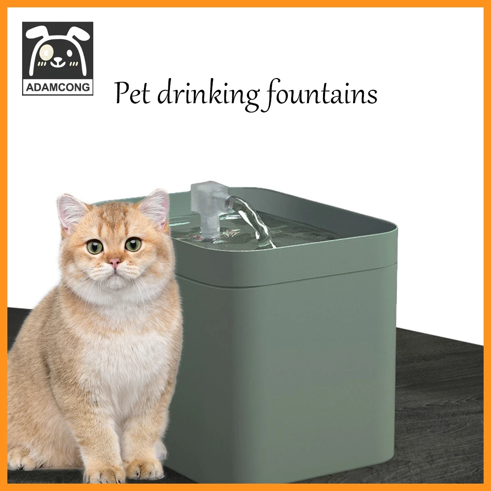 

Cat Water Fountain Auto Filter USB Electric Mute Cat Drinker Bowl 1.5L Recirculate Filtring Drinker for Cats Pet Water Dispenser