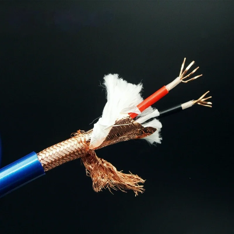 2-жильный OCC-кабель RCA-кабель XLR Сбалансированный кабель Hi-Fi аудио провод динамика