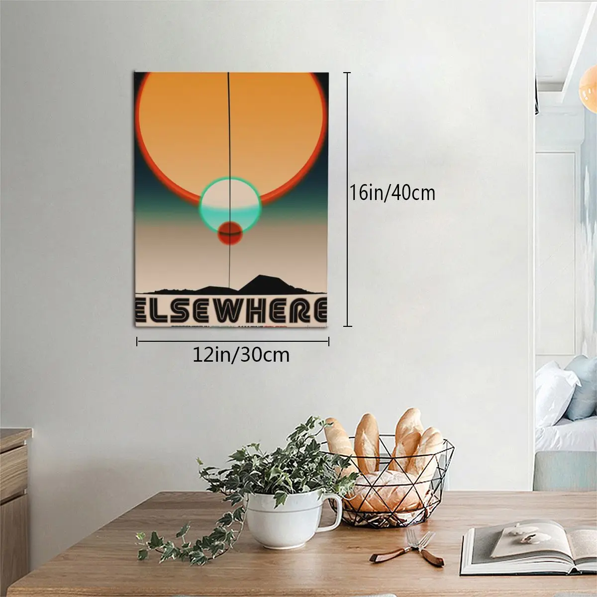 Elsewhere Scifi Atompunk декоративная картина на холсте