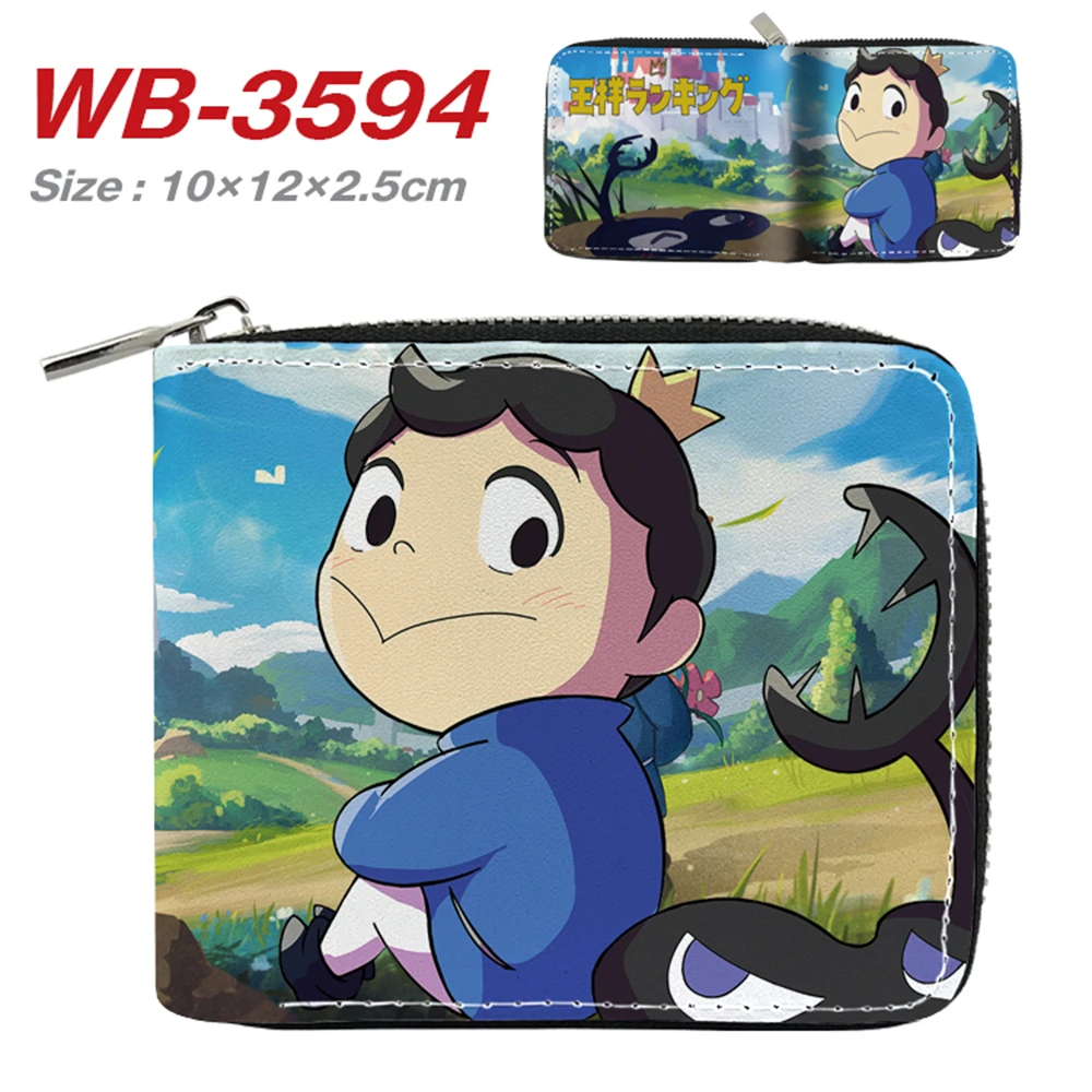 

Ranking of Kings PU Print Wallet Boys Girls Purse Cartoon Short Zip Coin Bag Student Pocket Card Photo Holder Gifts