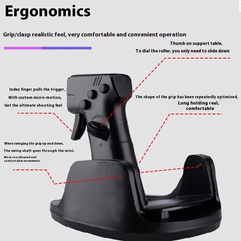 Игровая мышь в стиле пистолета эргономичная FPS-стрельба вертикальная ручка для