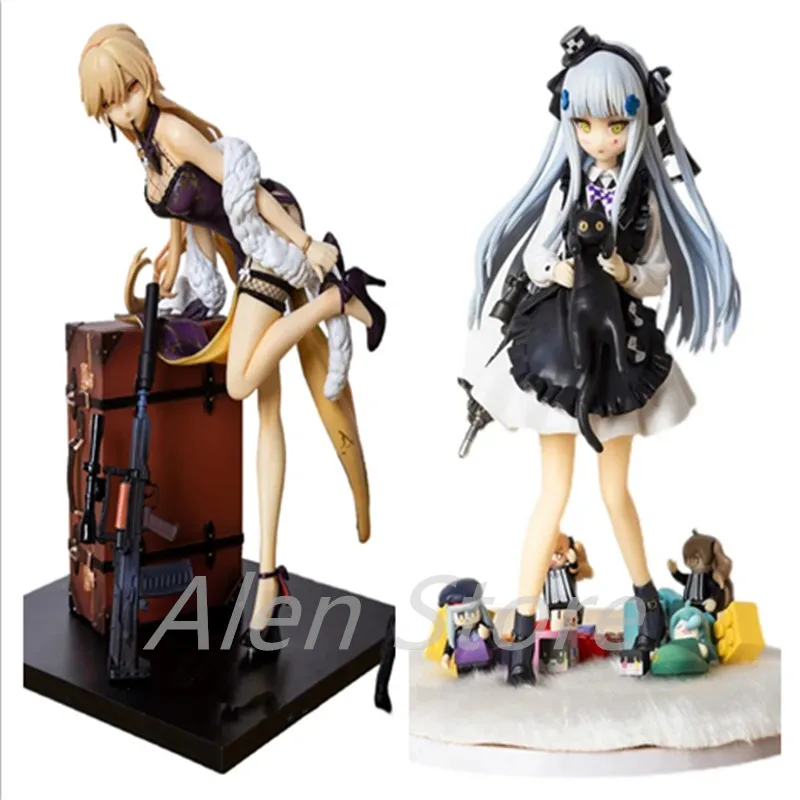 

Anime Girls' Frontline HK416 Gift From the Black Cat Ver. PVC Action Figure OTs-14 Groza Anime Figure Model Toy Collection Doll
