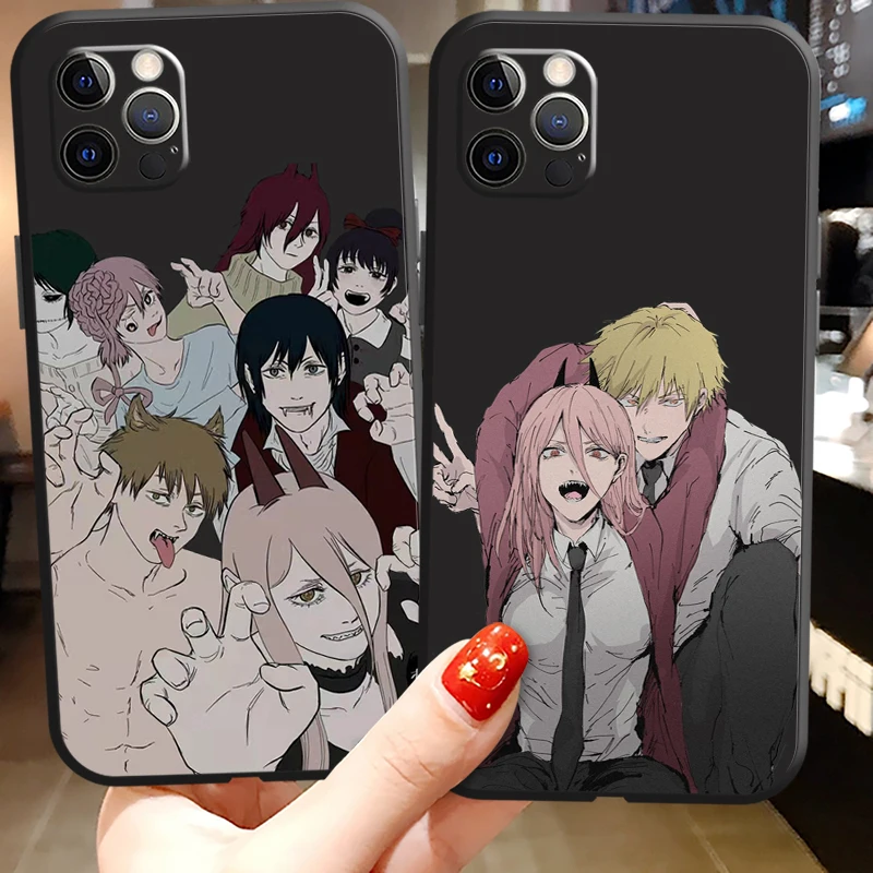 

Chainsaw Man Phone Cases For iPhone 11 12 Pro MAX 6S 7 8 Plus XS MAX 12 13 Mini X XR SE 2020 Back Cover Soft TPU Coque Funda