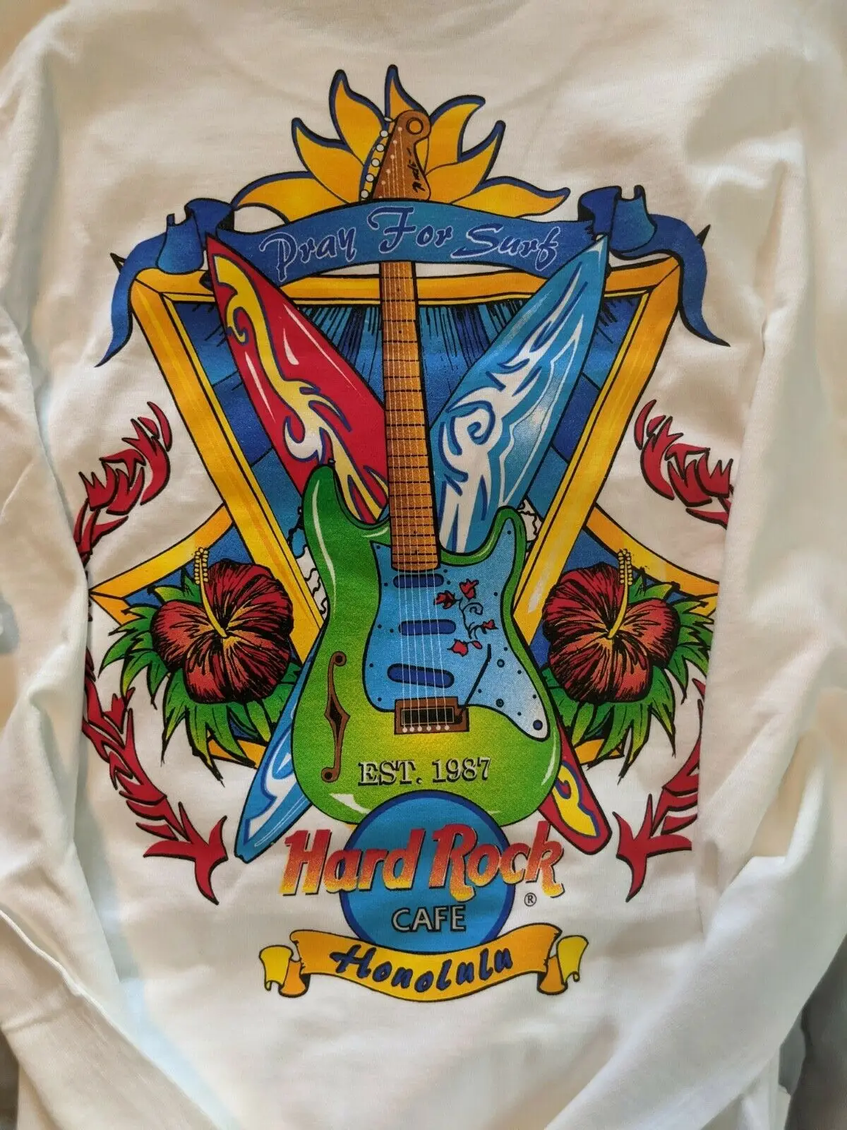 

VTG 90s Hard Rock man shirt Cafe Honolulu T shirt XL Graphic Tee Made USA Surf