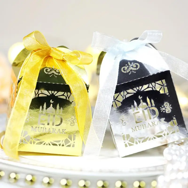 

Eid Mubarak Gift Box Candy Box Ramadan Kareem Favor Chocolate Box Ramadan Decorations Islam Muslim Party Wedding Decoration