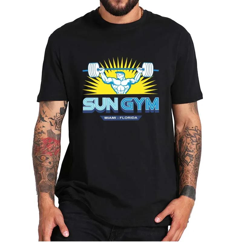 

Pain And Gain Mark Wahlberg's Sun Gym Gang T-Shirt Black Comedy Crime Film Miami Florida Daybuilding Casual Tee Tops