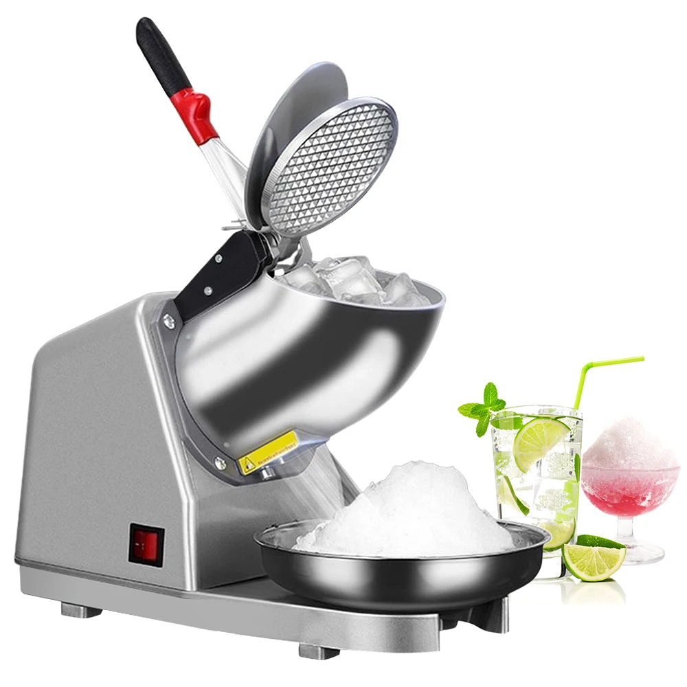 

Electric Ice Crusher 300W Stainless Steel Ice Maker Machine Snowflake Ice Shaving Machine Household Commercial Kitchen Utensils