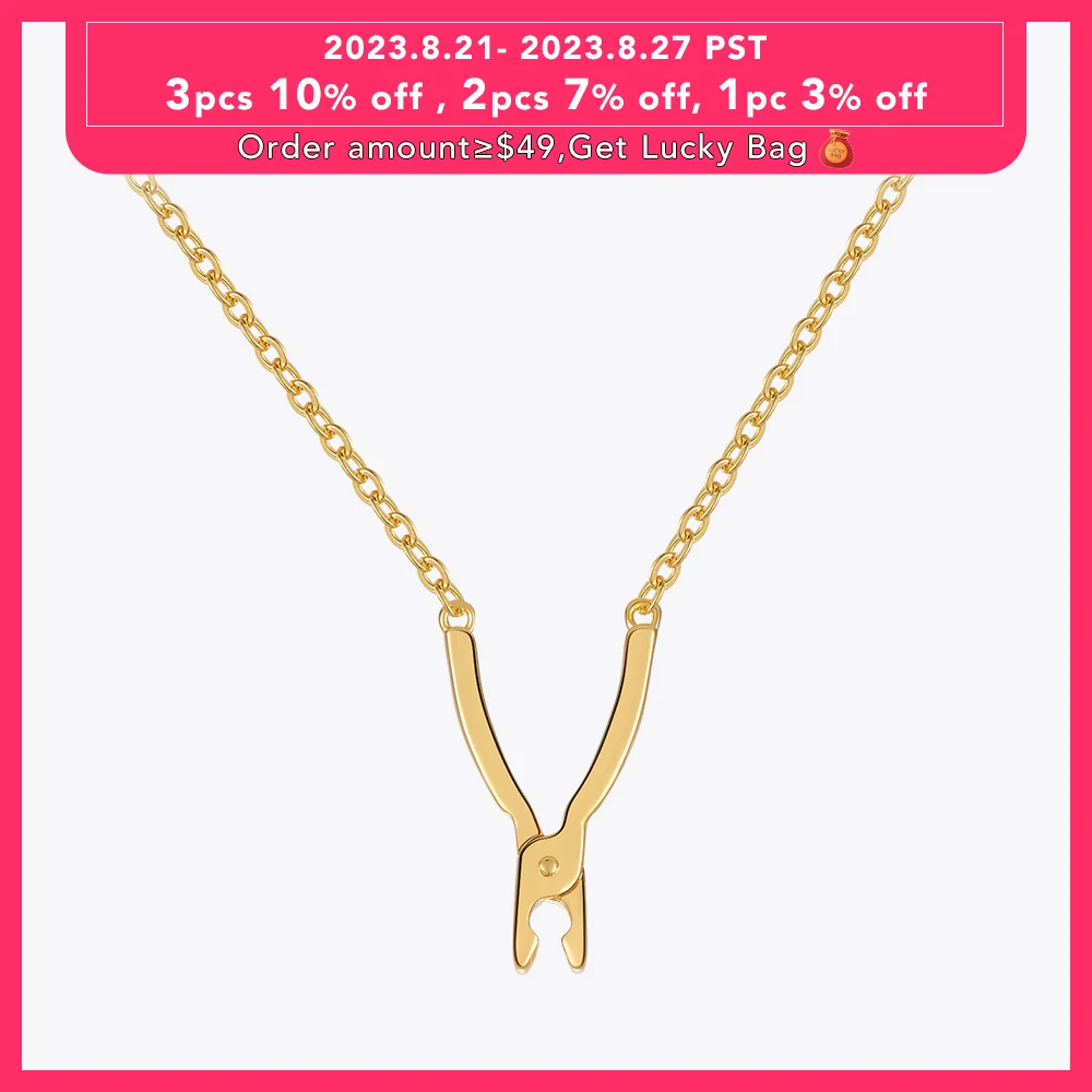 

ENFASHION Hiphop Pliers Pendants Neckalce For Women Collares Para Mujer Fashion Jewelry Gold Color Necklace Men Party P223313