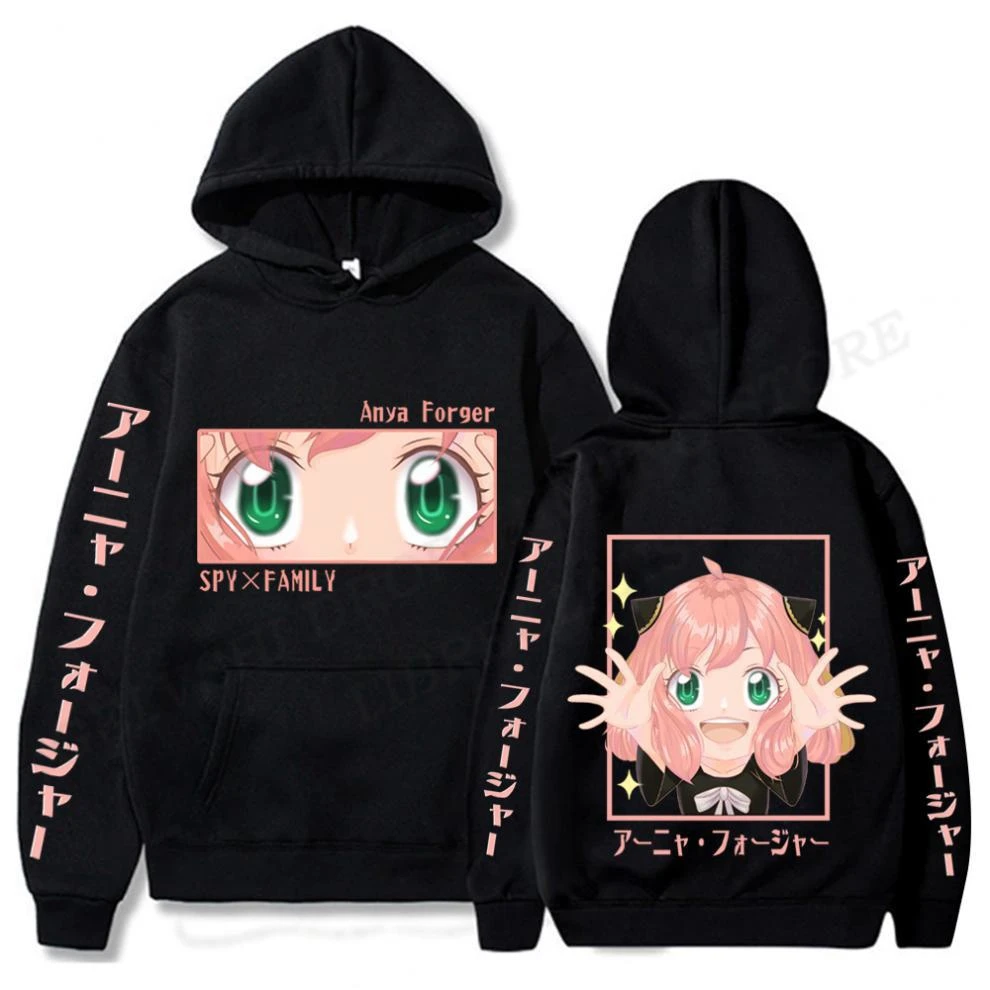 

Japanese Anime Spy X Family Hoodie Men Fashion Anya Forger Print Hoodies Kids Hip Hop Hoodie Boy Coats Women Sweats Kawaii Funny