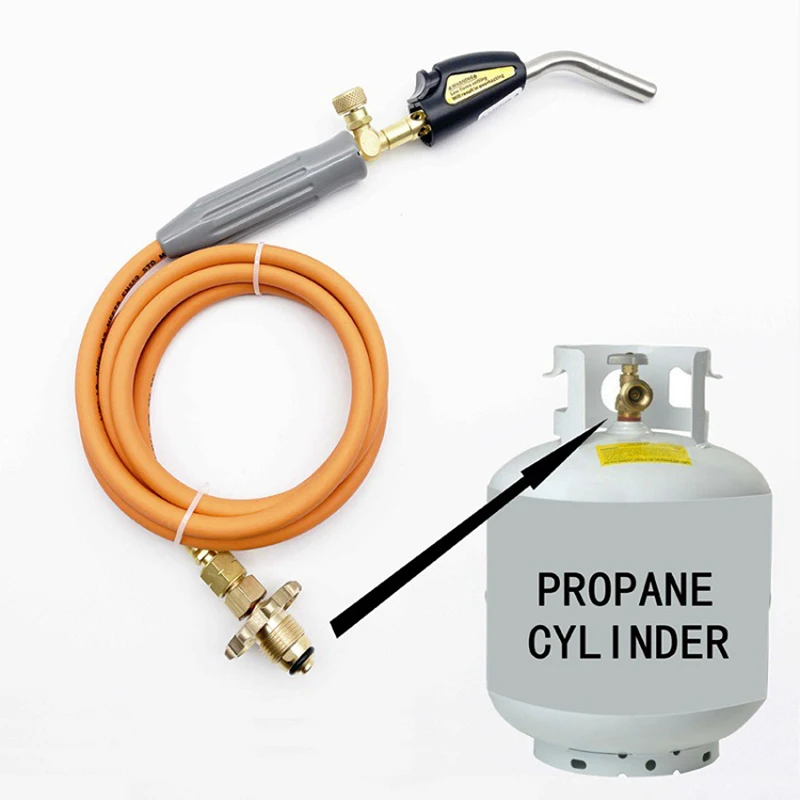 

Propane Torch Cylinder Welding Torch Electronic Ignition Liquefied Gas Flame Gun Anaerobic Flamethrower Blow Torch