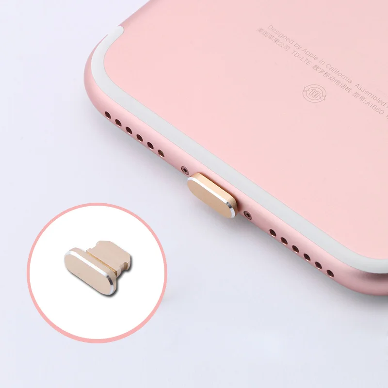Металлический пылезащитный заглушка для зарядного устройства iPhone 13 12 11 Pro Max SE 2022
