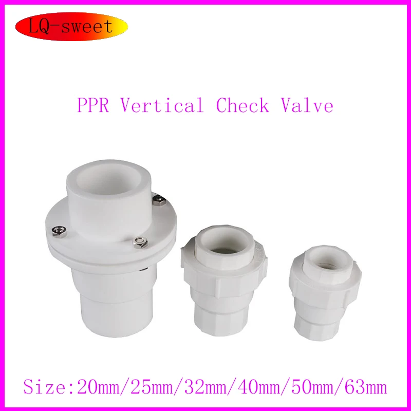 

PPR Vertical Check Valve 1/2-3/4-1 Inch PPR Check Valve 20/25/32/40/50/63 PPR Check Valve