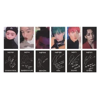 6pcsset kpop exo photocards album obsession autograph self made paper card photo card poster hd photograph fans gift collection