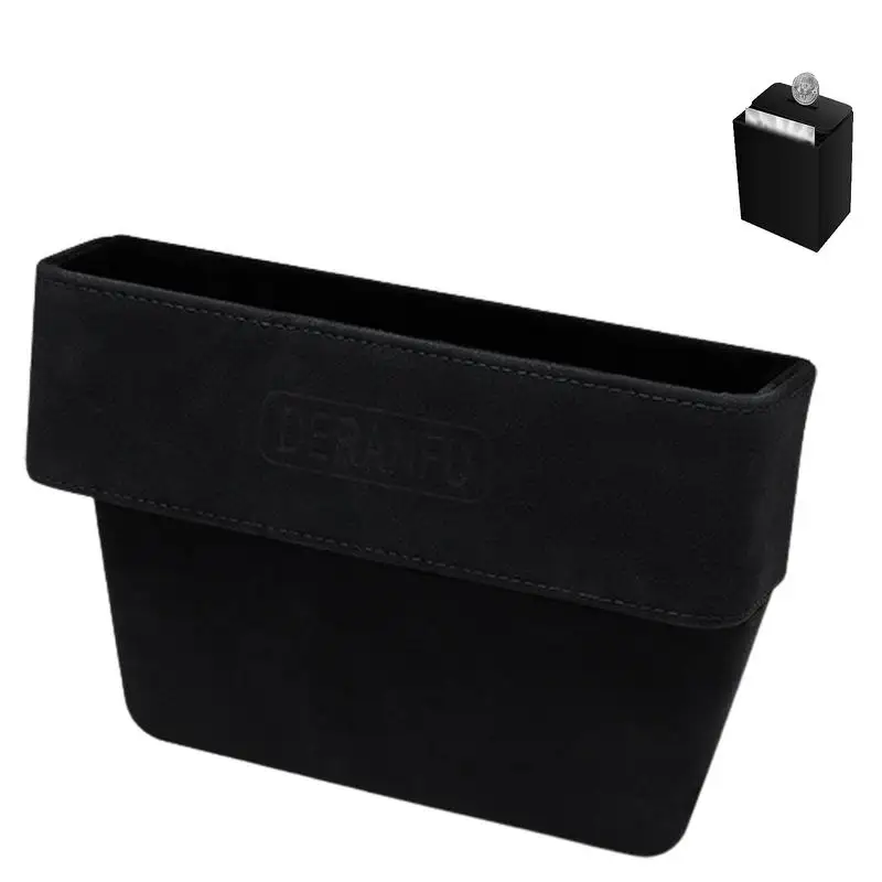 

Car Side Seats Gap Filler Soft PU Leather Vehicle Console Gap Filler With Strap Universal Auto Organizer Console Catcher Car