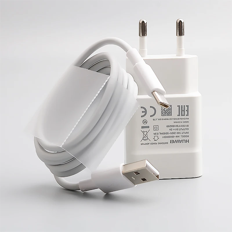 Сетевое зарядное USB-устройство Huawei 5 Вт кабель Micro USB вилка EU US |