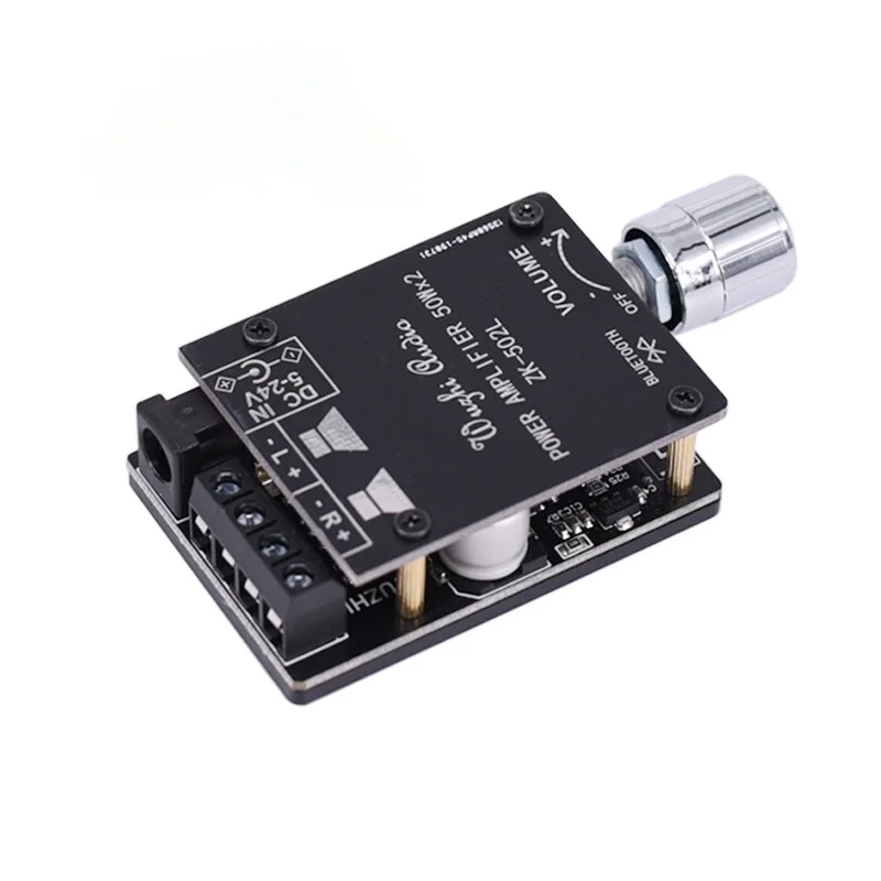 

2*50W Bluetooth 5.0 Power Amplifier Board Digital Audio HiFi Stereo Dual Channel Class D AMP for Speakers 30W~200W