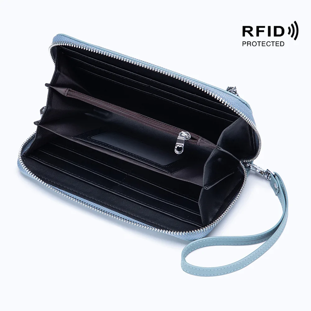 Leather Wallet Rfid Anti-thef Coin Purse Women's Leather Purse Coin Bag Multifunctional Change Storage Wallets For Women Handbag